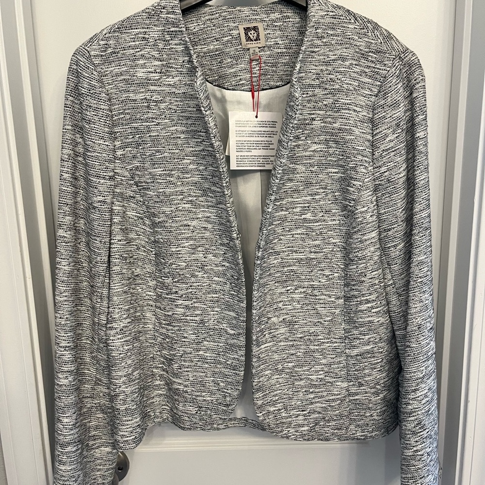 NWT Anne Klein Tweed Blazer